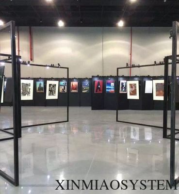 Screen Style Display Kits large format graphic stand supplied with cable system for suspension of acrylic poster holders