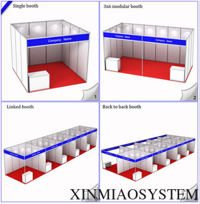 3x3M Standard Booth For Exhibition Expo Hall,Modular Shell Scheme Stand,R8 System Aluminiu
