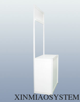 Information Counter With Fascia, Octagonal Prism Counter,Alumini  counter exhibition tradeshow fair Supplier In China