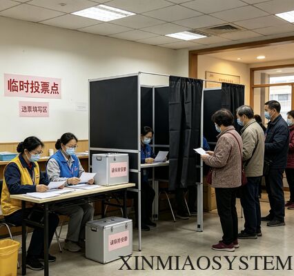 Custom Size Free Design Aluminum Profile Voting Booth Easy Assemble Collapsible Election Polling Booth With Inner Table