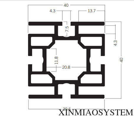 M1305 Tension fabric aluminum profiles of backdrop,Chinese octanorm similar drawing system supplier