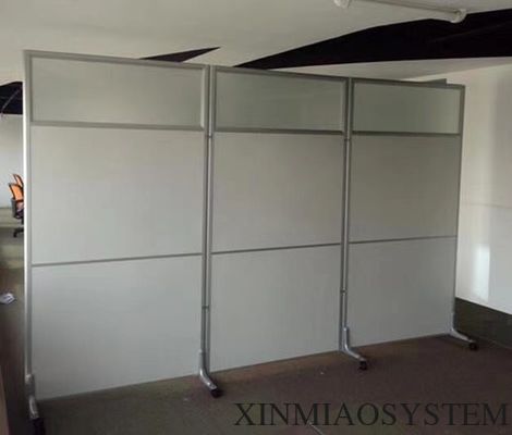Metal Holder Feet Aluminum Alloy Room Divider Privacy Screens Divider Partition Movable Wheel for Hotel