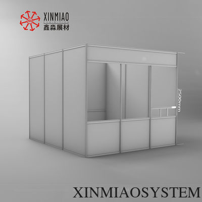 3X3M Custom Exhibition Booth With Door For Indoor Use,Modular Aluminum Frame Quick Assemble Room