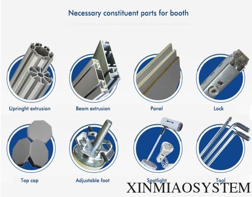 XINMIAOSYSTEM- Good Quality Exhibition Booth ,Custom made exhibition standm Lunch and Photo Exhibit