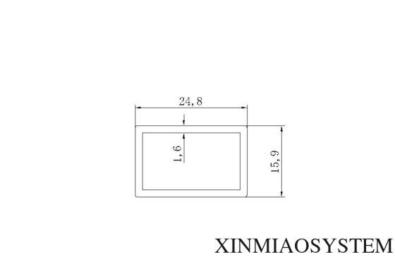 16*25mm Aluminum profiles Commercial props ,display and exhibit appliances design