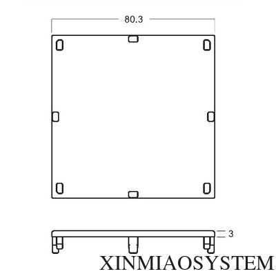 M1034  Plastic Cap for 80*80MM Maxima System,  exhibition equipment Chinese supllier