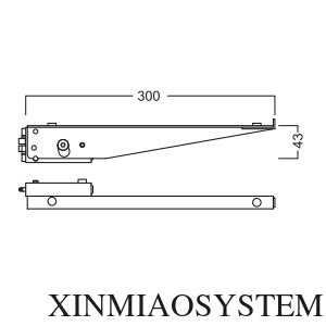 Shelf  Bracket on 3x3M Aluminum System Booth on Tradeshow Fair, 30cm Bracket of R8 system