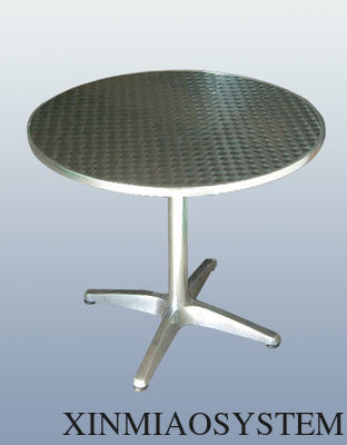 Aluminum Cyber Desk, Diameter 800MM/700MM/600MMX700MMH Exhibition booth event desk can be used outdoor