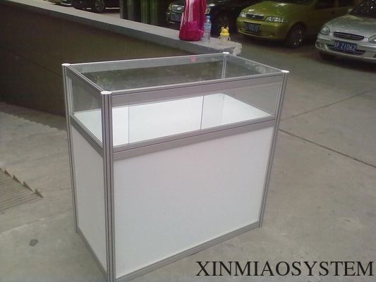 1M hight Information Counter,Octagonal Prism Desk, Customized desk specially for event show/tradeshow booth