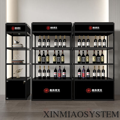 Aluminum Frame Tall Foldable Showcase,High 3 Layer Cabinet for Exhibition and Event Tradeshow Fair