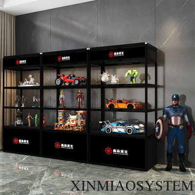 Aluminum Frame Tall Foldable Showcase,High 3 Layer Cabinet for Exhibition and Event Tradeshow Fair