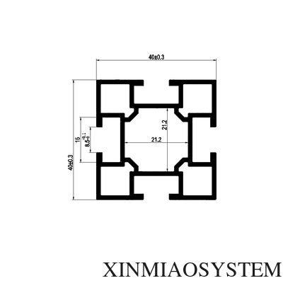 4-slot square aluminum pillar、4-groove exhibition aluminum profile、Octanorm compatible、easy installation