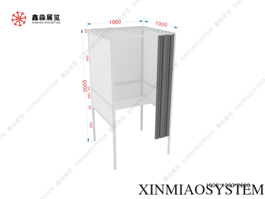 Taille personnalisée Changement de vestiaire pliable portable Profil modulaire en aluminium Salle d'essai Cabine de vestiaire mobile Pour événement en plein air