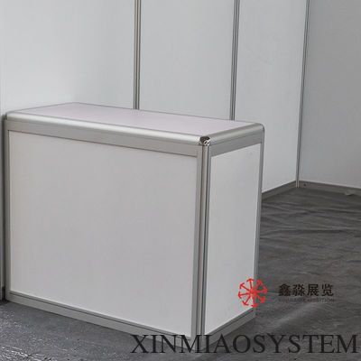 Counters of exhibition booth, counters for tradeshow stand, folding portable counter folded free of tool