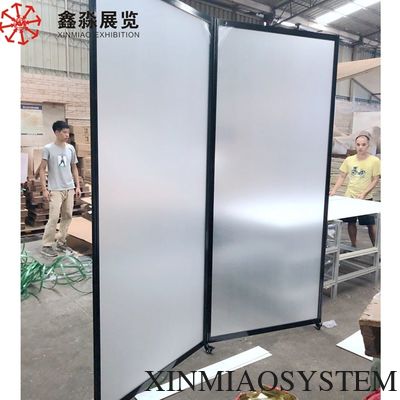Aluminum Frame Acrylic Partition Screen Mobile Restaurant Clear Polycarbonate Room Divider